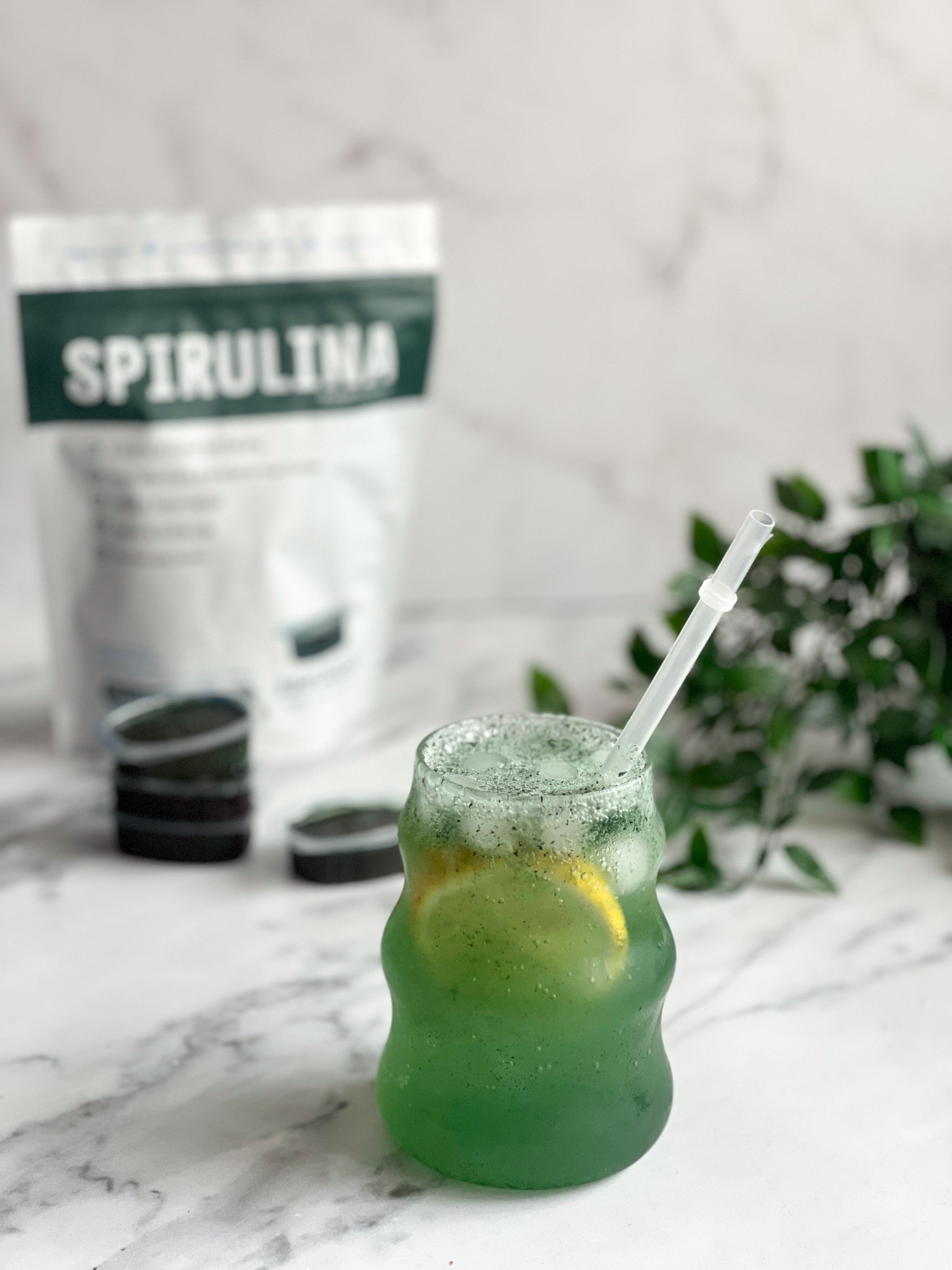 Sparkling Spirulina Lemonade